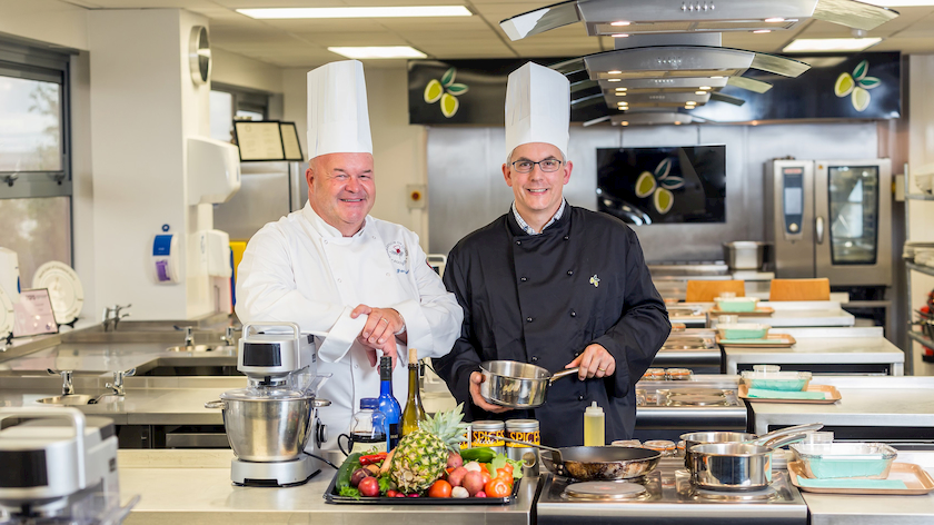 Entier team in one of the company's industrial kitchens