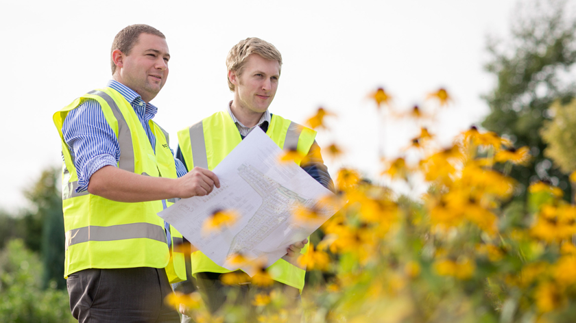 TCL Group landscapers at work in a garden