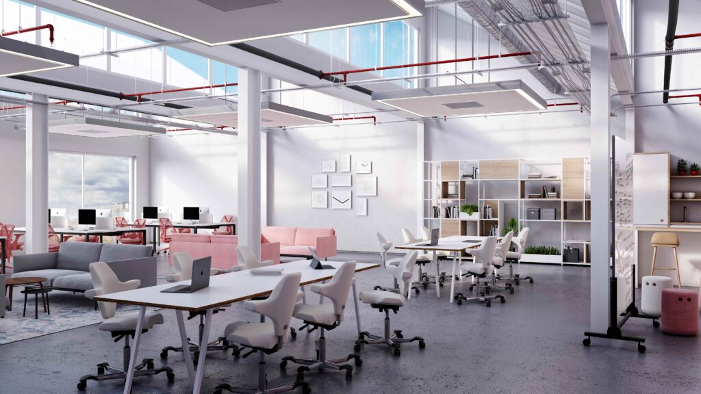 Artus Air indoor climate control tech in an office space