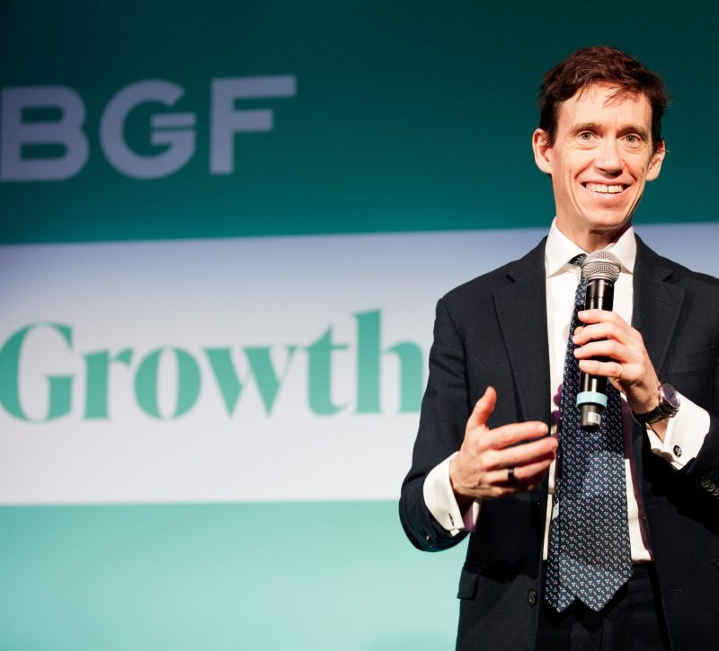 Rory Stewart presenting to BGF portfolio companies