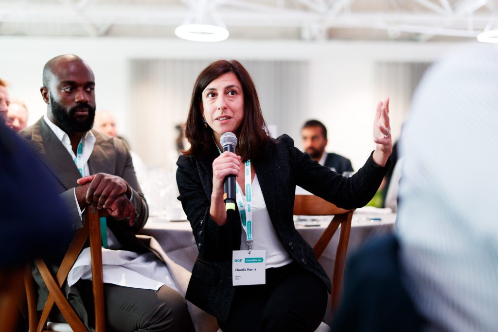 Claudia Harris OBE, CEO at Makers, asking a question at BGF's 2023 Growth Forum