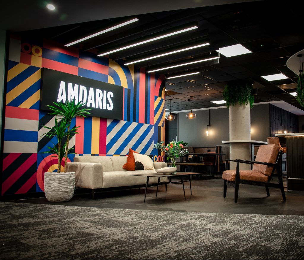 Modern office space at Amdaris HQ