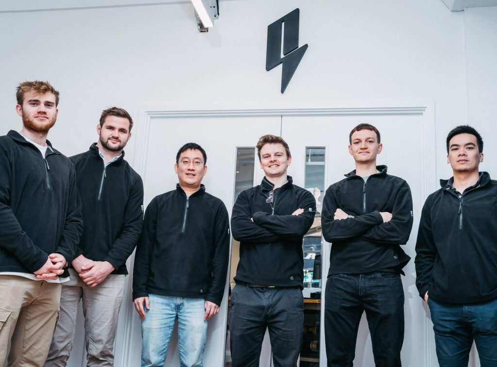 Team photo of BGF-backed batter startup Gaussion