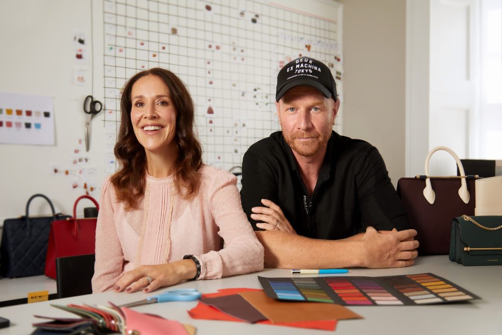 Strathberry co-founders Guy and Leeanne Hundleby