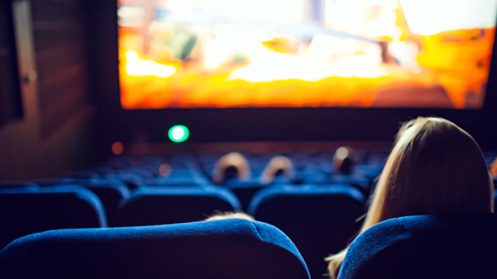 Movie theatre during a film screening