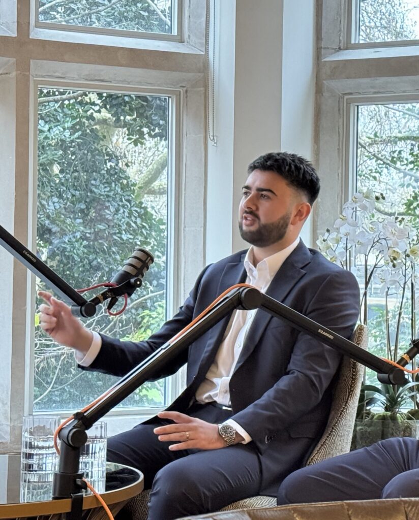 Joe Jani, CEO & Founder of Metric Search, on set of The Good Growth Podcast
