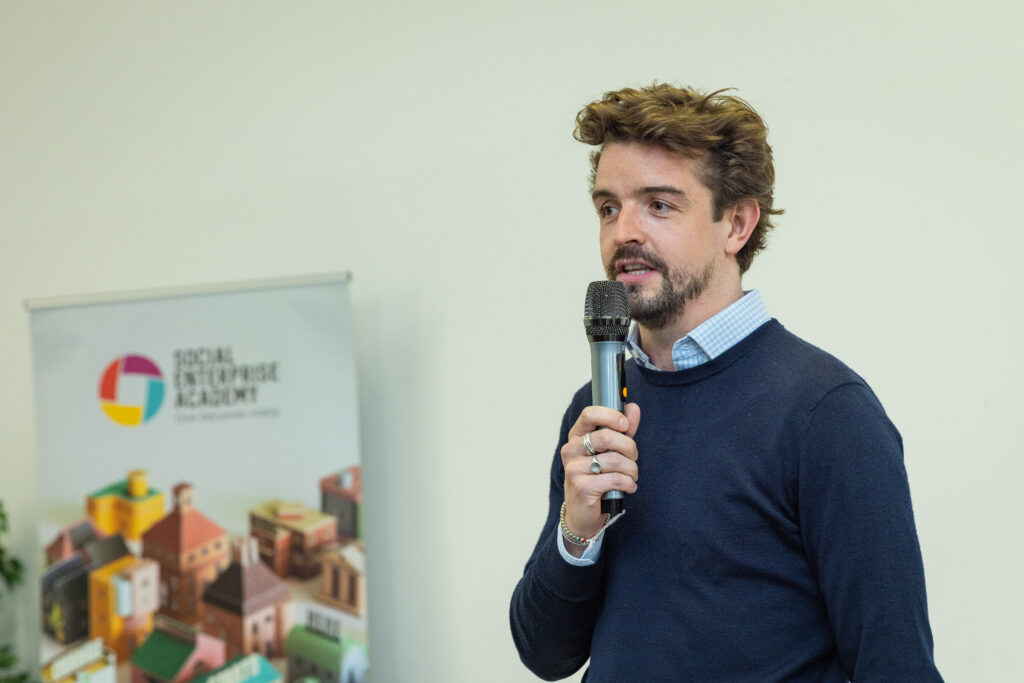 Chris Morgan, BGF Investor, taking part in SEA's Dragons' Den initiative