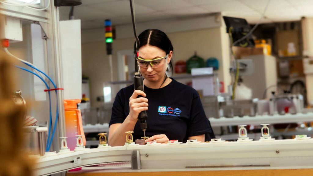 Rapidrop team member on site at one of their manufacturing facilities
