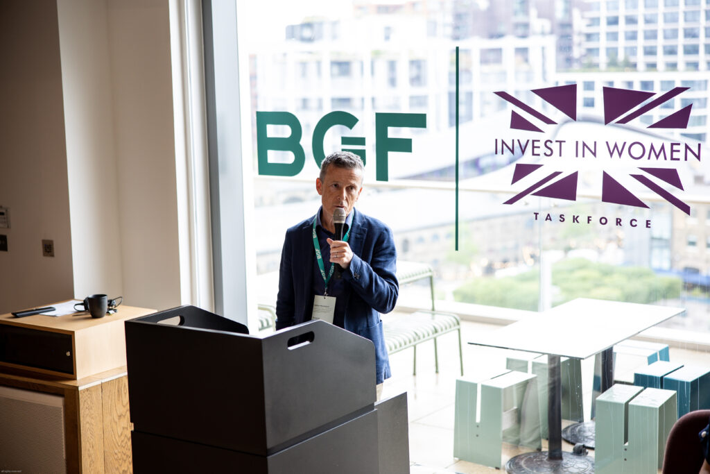 BGF CEO Andy Gregory speaking at our 2025 WEB (Women in Entrepreneurship and on Boards) Forum, in partnership with the Invest in Women Taskforce