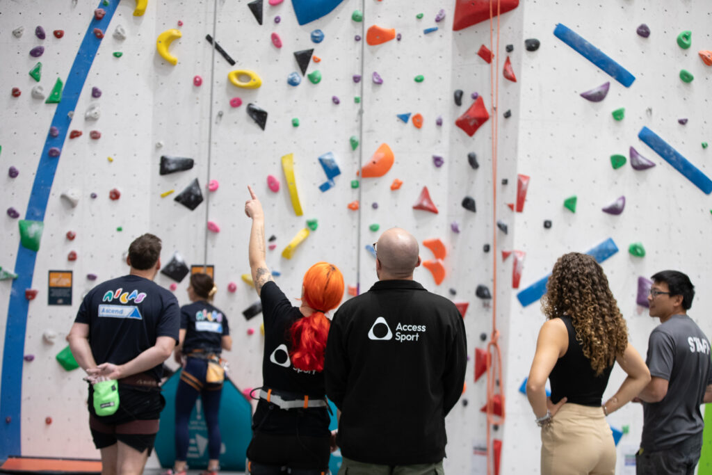 Access Sport climbing wall session