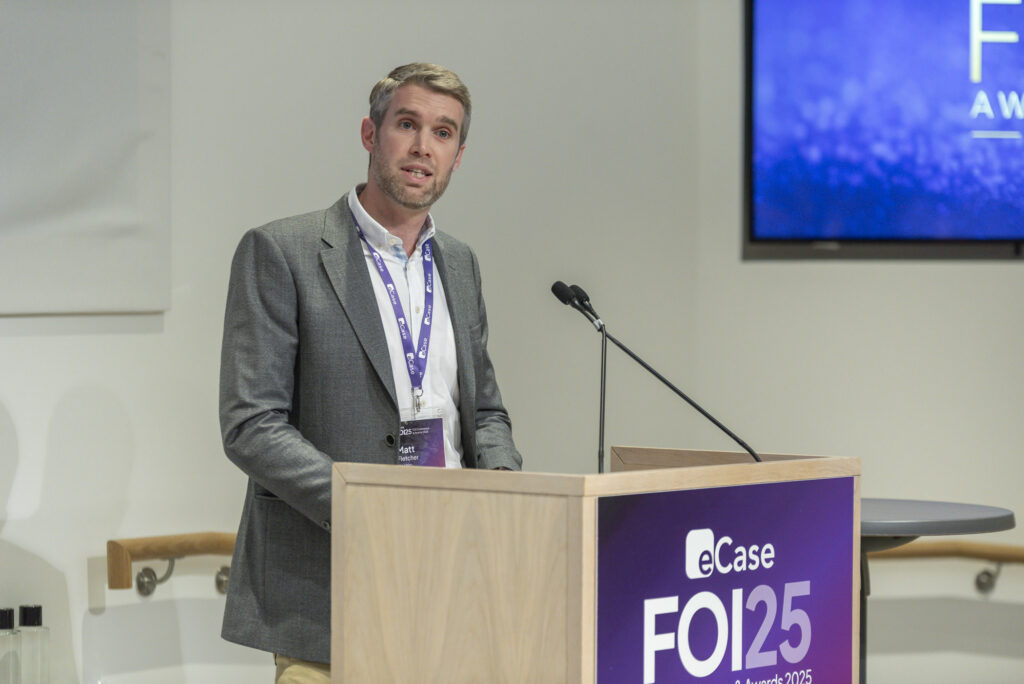 Matt Fletcher, Co-Founder and CEO of Fivium, presenting at the eCase FOI Event 2025