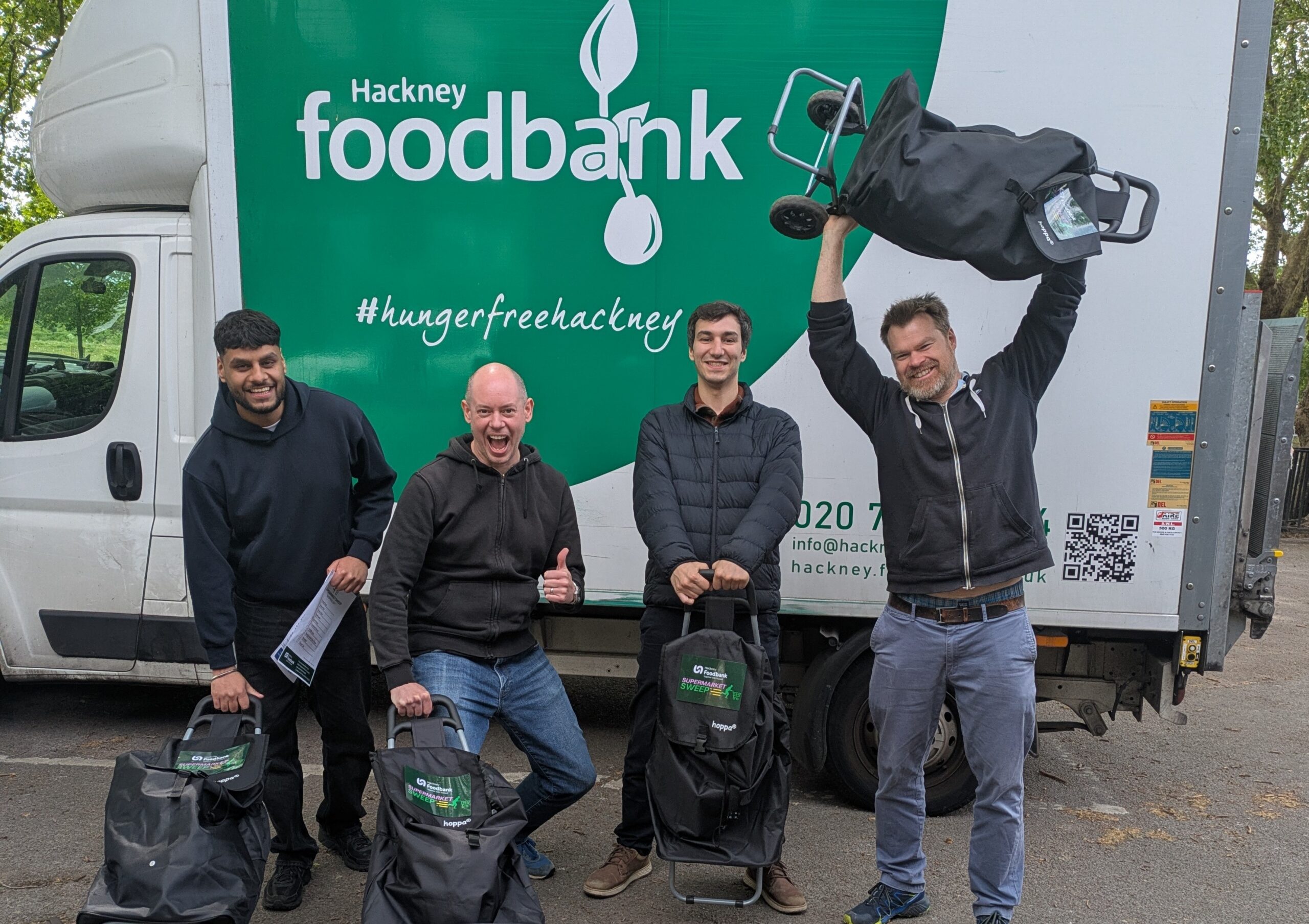 Volunteering at Hackney Food Bank 